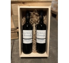 Wijnkist met 2 x Château Brun Despagne Héritage - Bordeaux (rood)